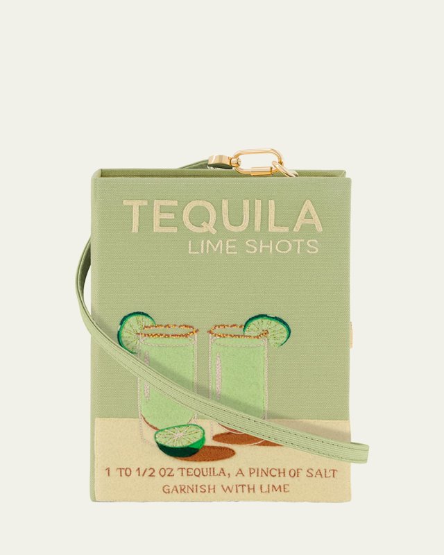 Tequila Lime Shots Book Clutch Bag